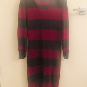 French connection Bambi thick thin striped dress